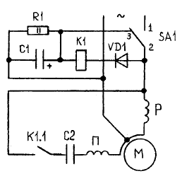 Dispositif de commande de moteur à induction monophasé