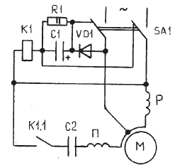 Dispositivo de controle de motor de indução monofásico