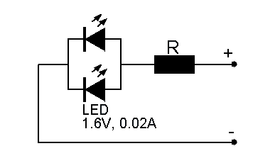 równoległe połączenie diod LED