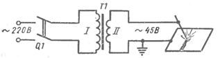 Circuit électrique de la machine à souder