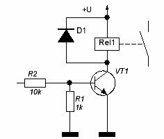 Proteção do interruptor do transistor contra auto-indução EMF