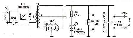 Elektroapgādes shematiska diagramma