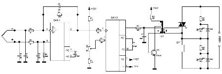 Esquema de um termostato simples