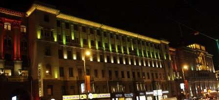 Illuminazione artistica dell'edificio