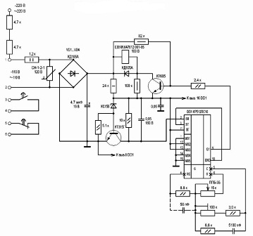 Esquema do temporizador VL - 64