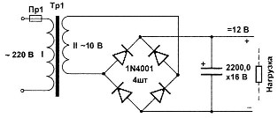 Circuit d'alimentation non stabilisé