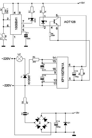 Relé fotográfico para controle de iluminação