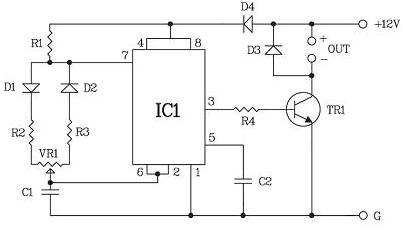 Diagrama esquemático de um conjunto de PWM - controlador