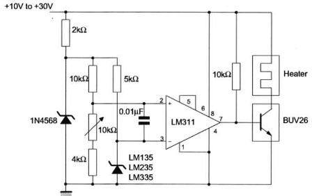 Schéma de connexion du capteur LM335