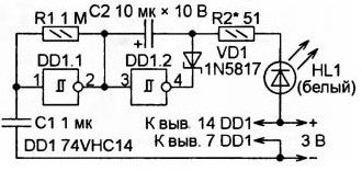 Schéma de connexion LED