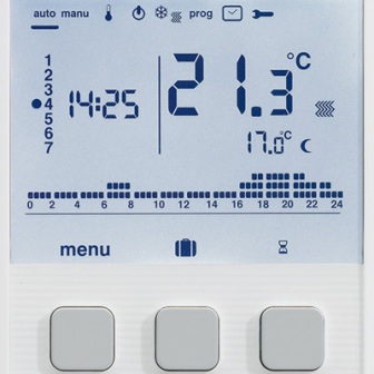 affichage numérique du thermostat programmable