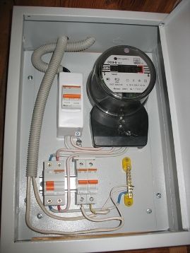 compteur de panneau électrique