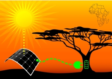 Painéis solares e baterias novas