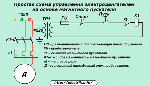 Circuit de commande de moteur simple