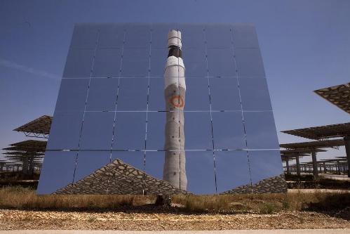 estação de energia solar na espanha