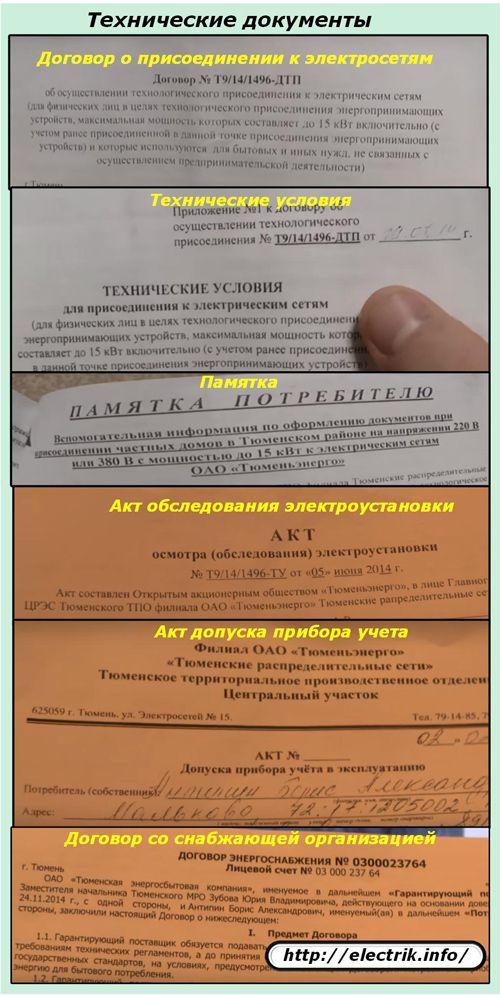 технически документи за свързване на строителна площадка