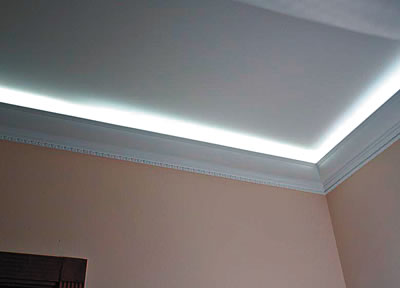 Éclairage LED DIY au plafond