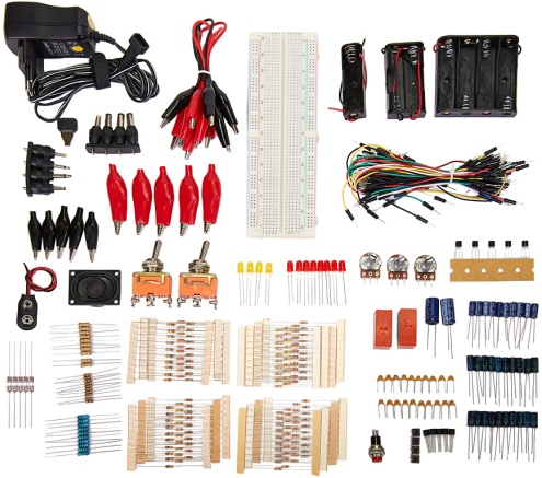 Composants de la partie 1 du kit d'apprentissage électronique