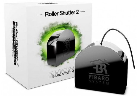 Unidade de controle remoto Fibaro Z-Wave Roller Shutter 2 FGRM-222 para persianas e cortinas