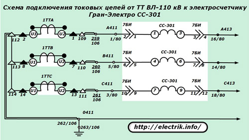 Текуща схема на свързване на веригата