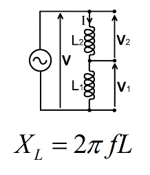 Diviseur de tension à deux inductances