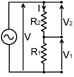 Dzielnik napięcia na dwóch opornikach