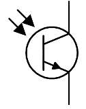 Phototransistor sur le circuit