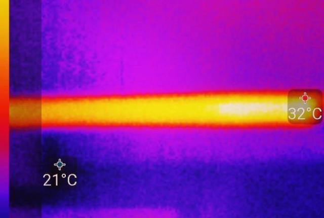 Lampes fluorescentes dans l'imageur thermique