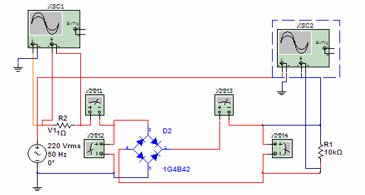 Circuit demi-onde