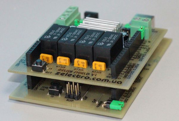 Blindagem com relés para Arduino