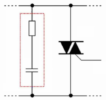 Snubber RC shēma