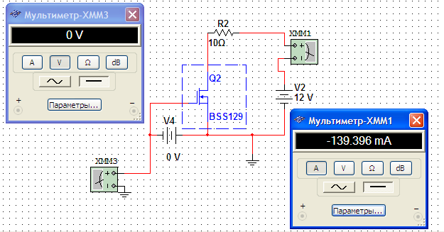 Transistor avec canal de type n intégré avec tension nulle à la grille