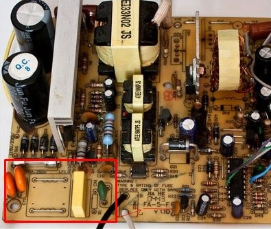 Alimentation sans inductance d'entrée