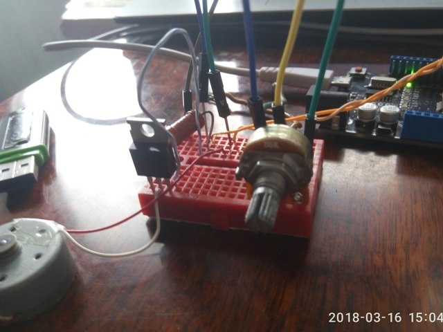 Motor DC e arduino