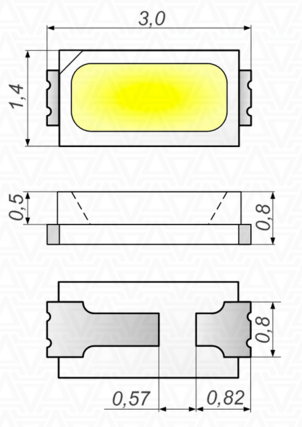 Diody LED 3014