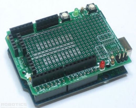 Placa Arduino com escudo proto