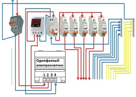 Платка с реле за напрежение