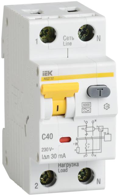 Difavtomat s elektronickým RCD