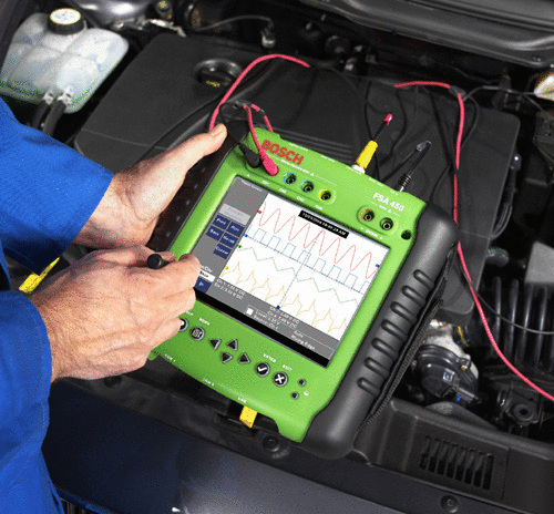 Osciloscópio para eletrônica automotiva