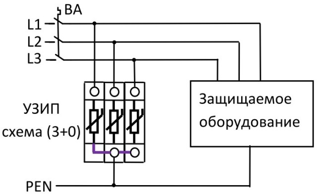 SPD схема на свързване