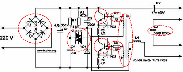 Circuit de ballast électronique