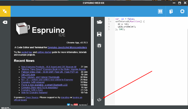 Espruino web IDE