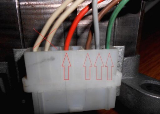 Pour connecter le moteur électrique au réseau électrique, nous avons besoin de quatre fils