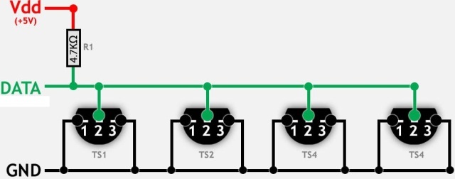 Schemat podłączenia czujnika Arduino