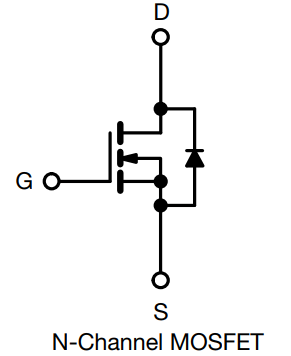 Circuit transistor à effet de champ avec diode de protection interne