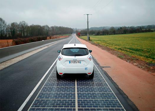 A primeira estrada do planeta feita inteiramente de células solares