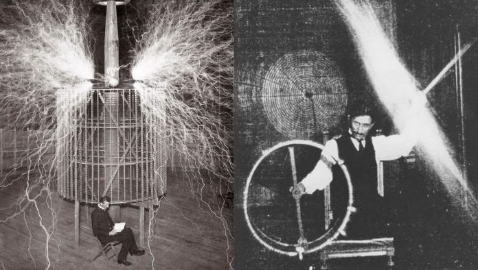 Experimentos com correntes alternadas de alta frequência Nikola Tesla