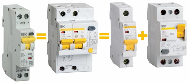 AVDT32M IEK® - kompaktowa wymiana difavtomat lub kombinacji VA + RCD