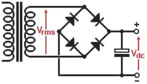 Transformator z prostownikiem