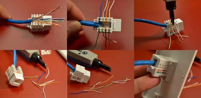 Montage des prises RJ-45